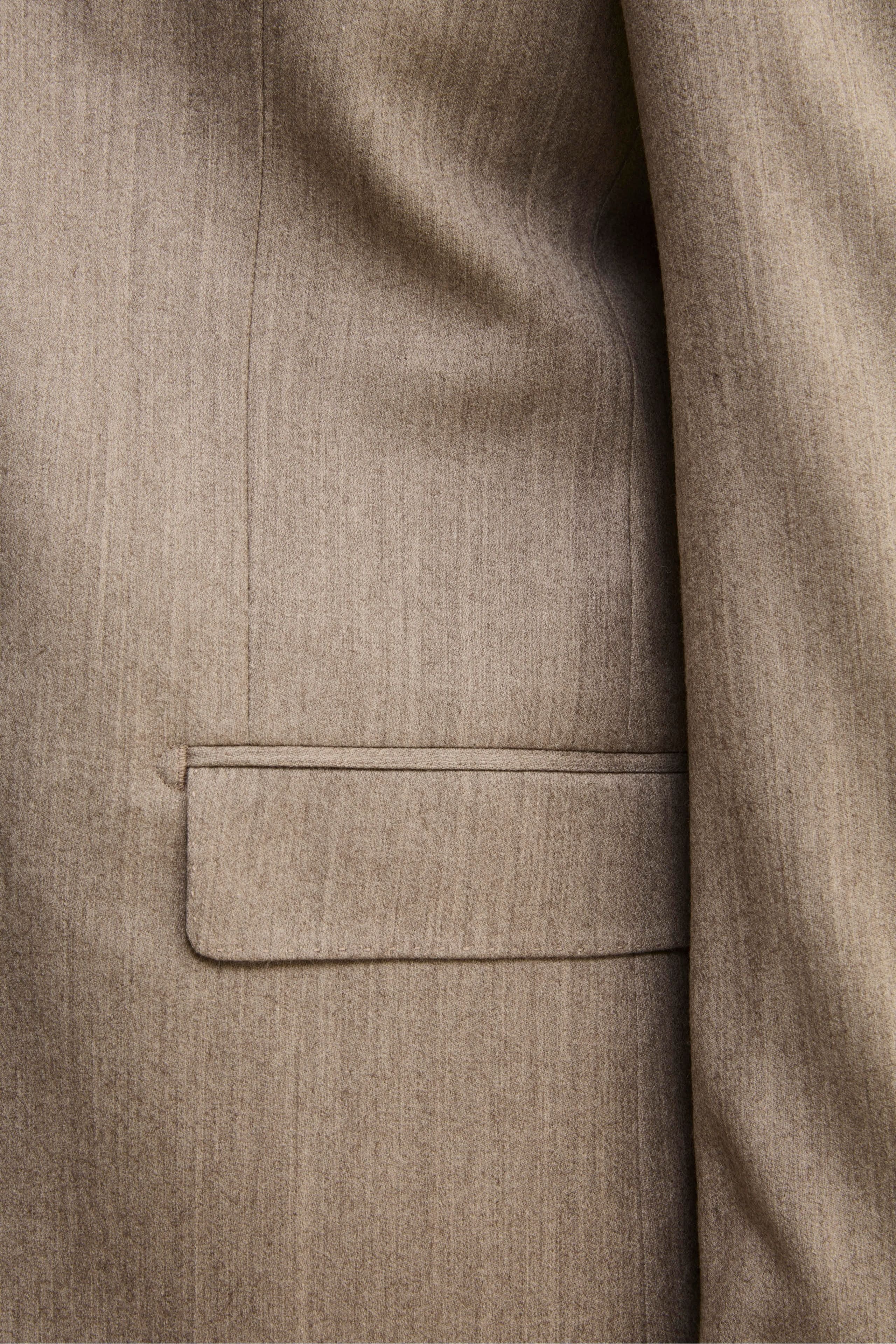 Abito Slim Fit Foderato in Lana e Cashmere - TORTORA - Image 6