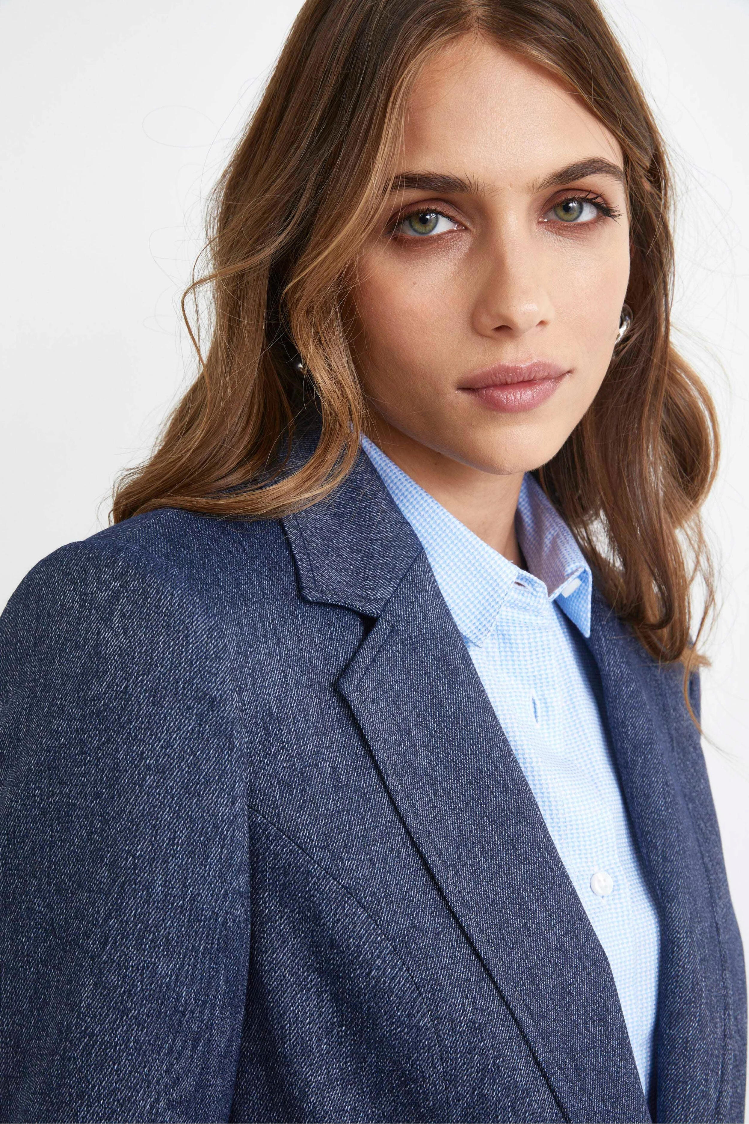 Blazer Denim Elegante - DENIM - Image 3