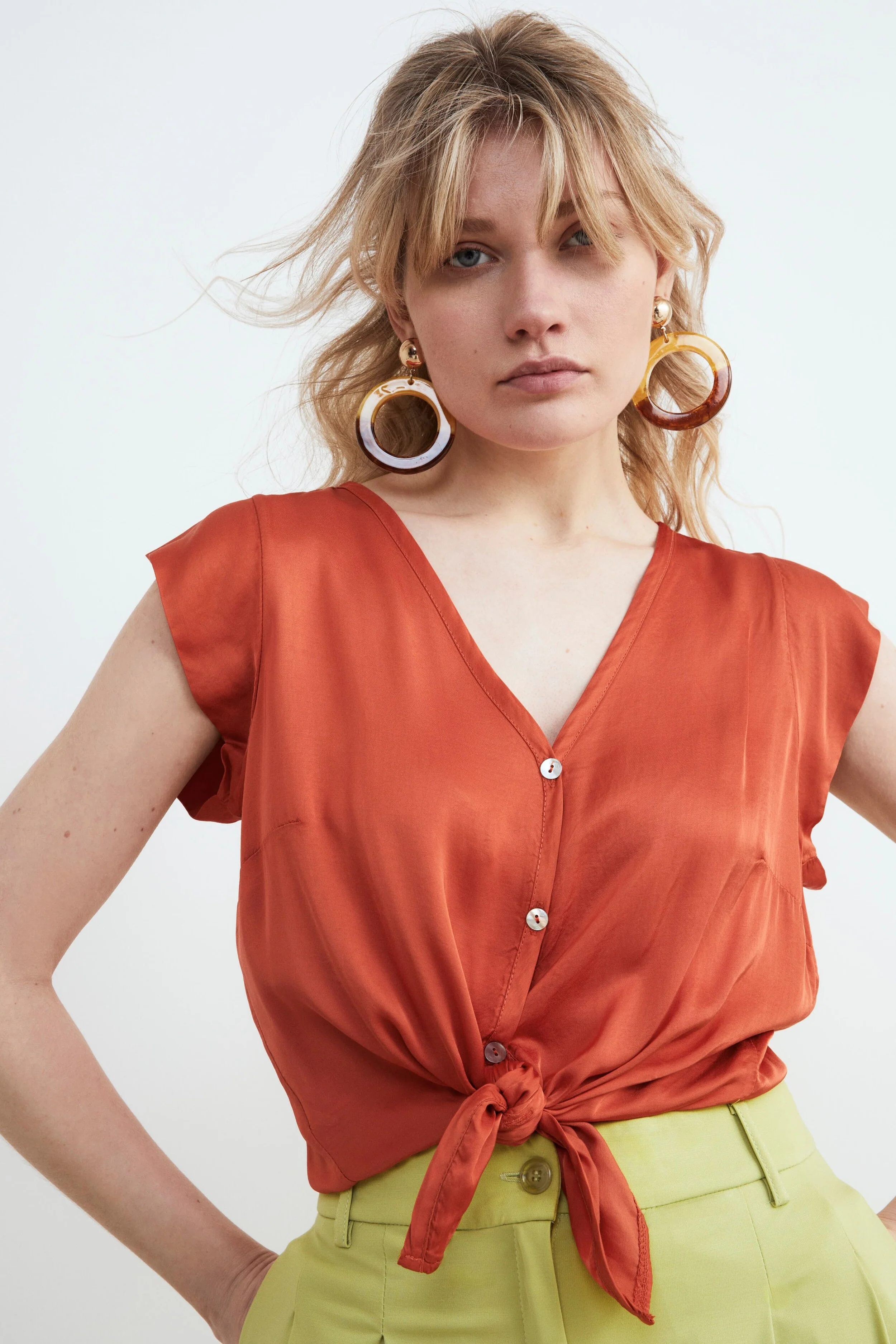 Camicia corta da donna - PAPRICA