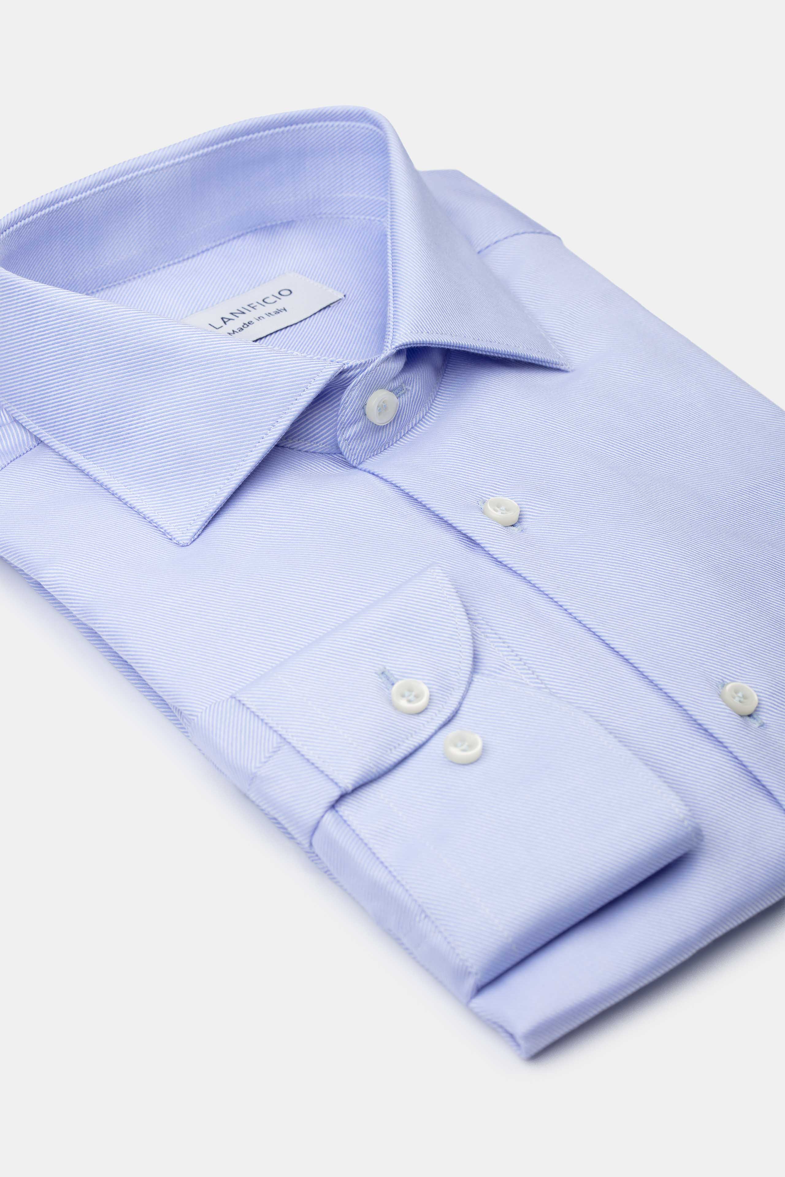 Camicia Regular Elegante in Cotone - AZZURRO - Image 2