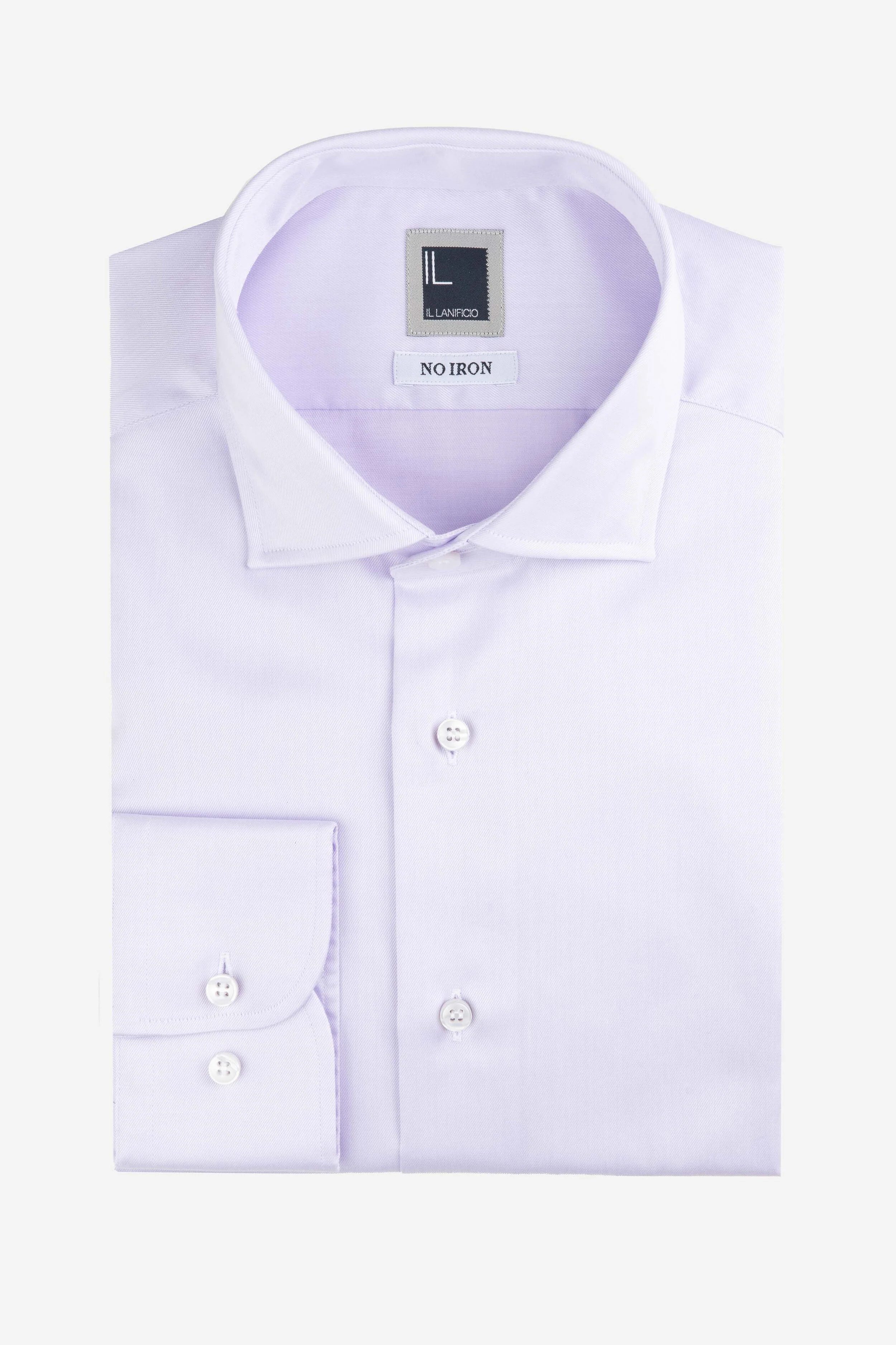 Camicia slim no stiro - GLICINE - Image 4