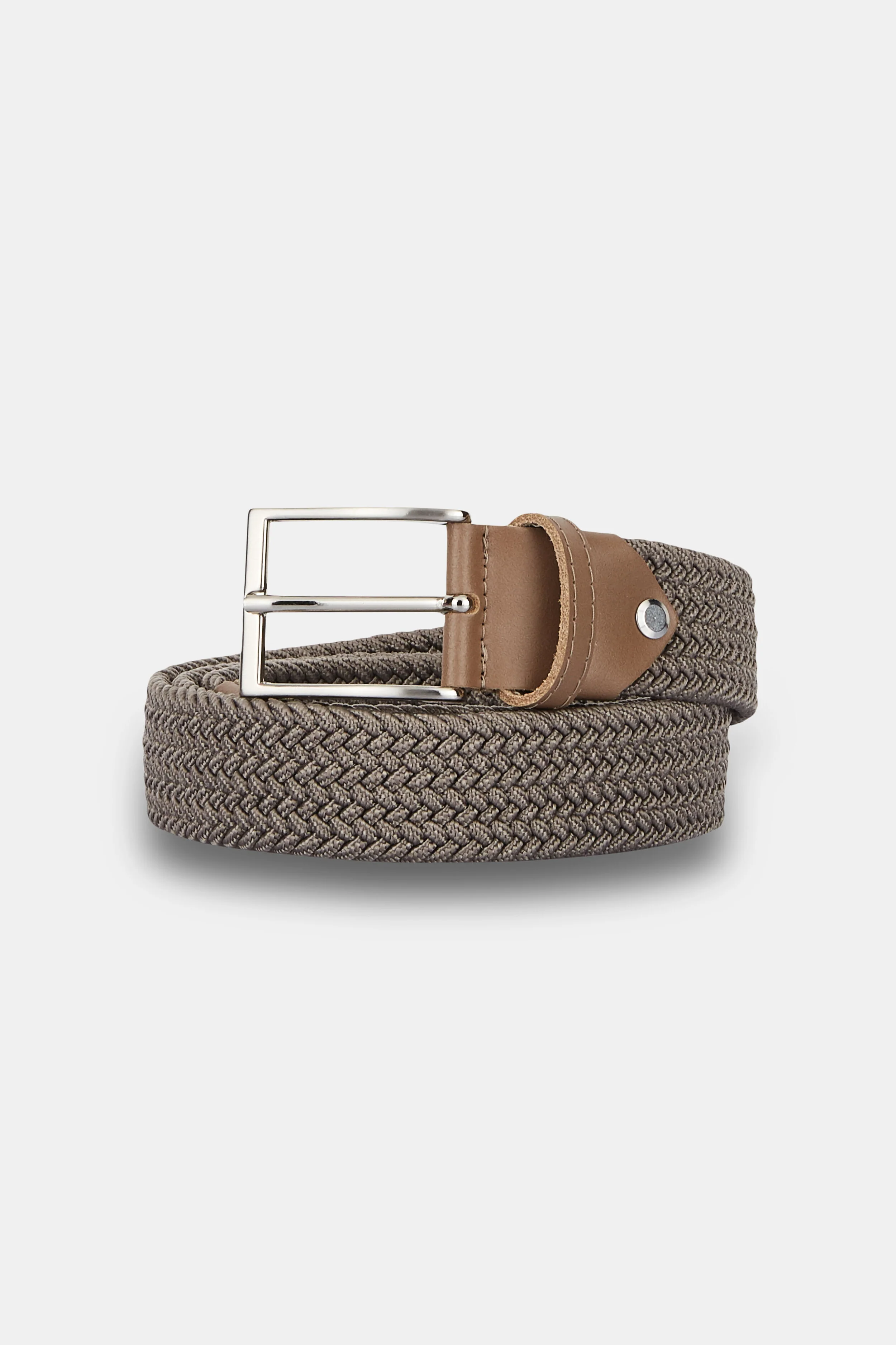 Cintura elastica intrecciata - VERDE MILITARE