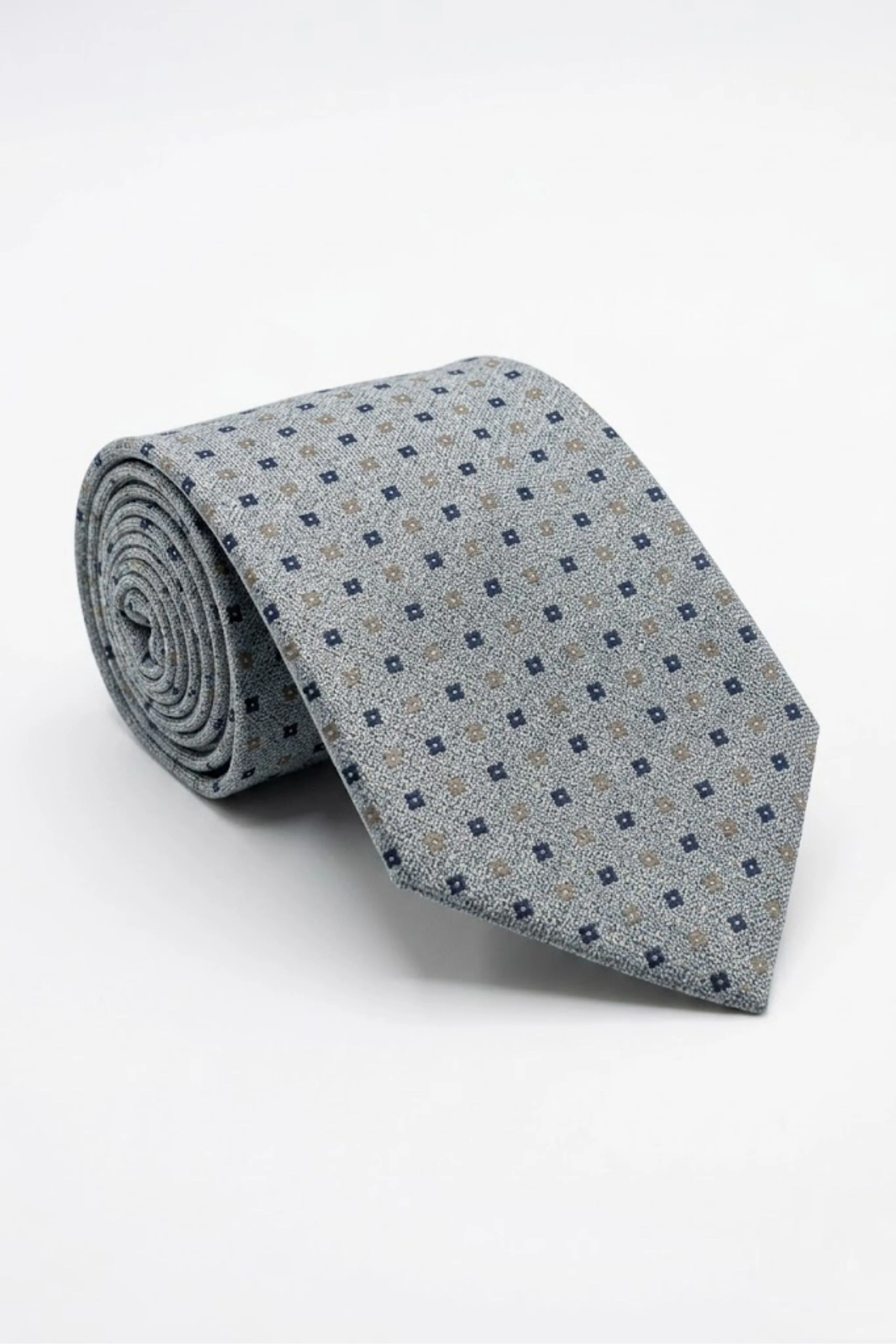 Cravatta Jacquard a fantasia Quadri - FANTASIA