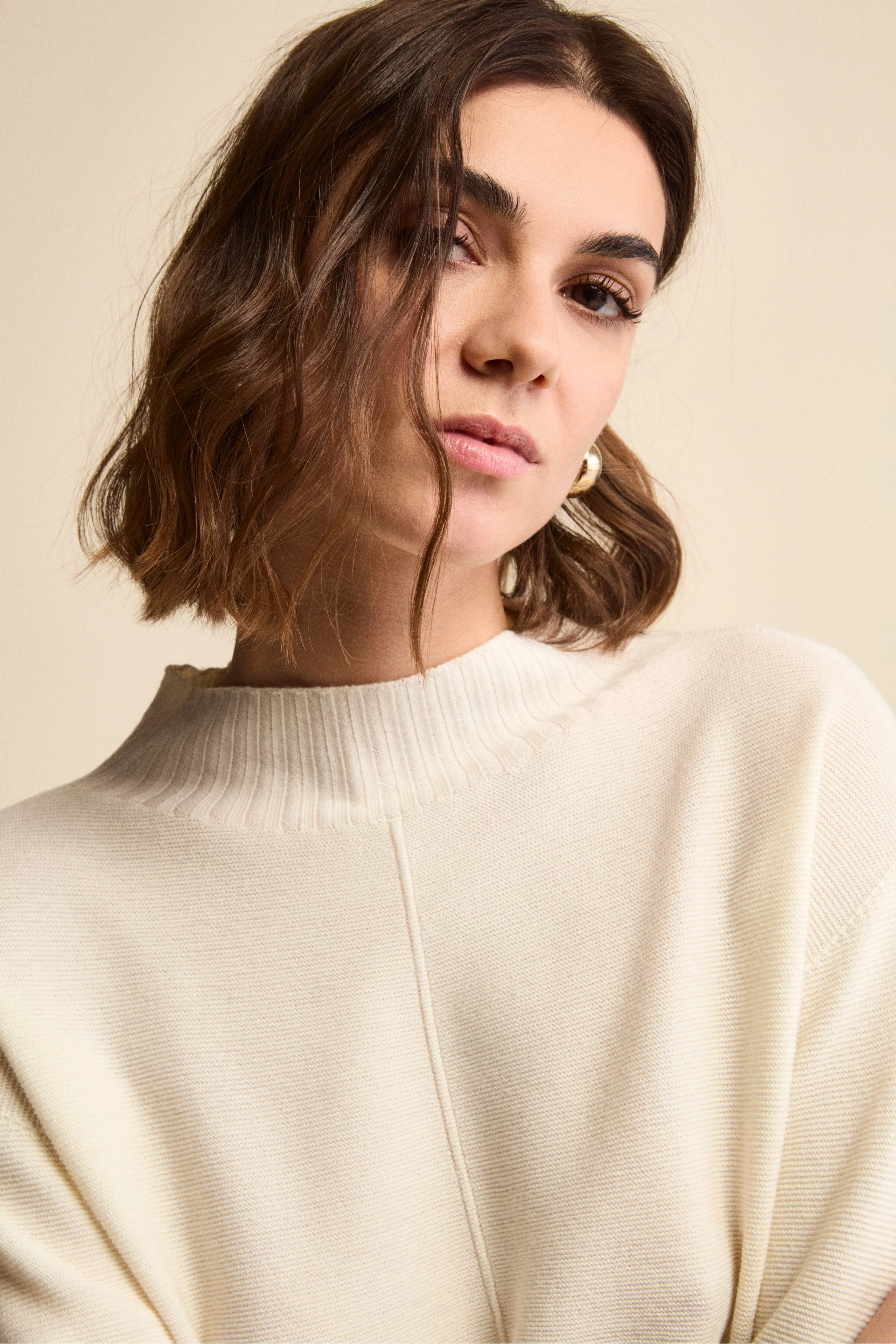 Dolcevita Links in Lana Merino - BIANCO - Image 3