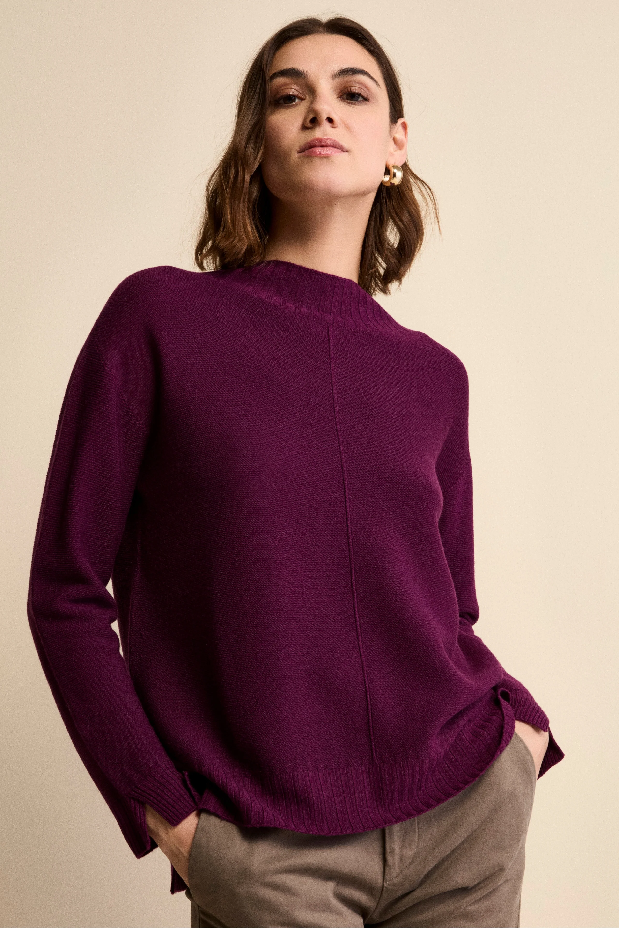 Dolcevita Links in Lana Merino - PRUGNA