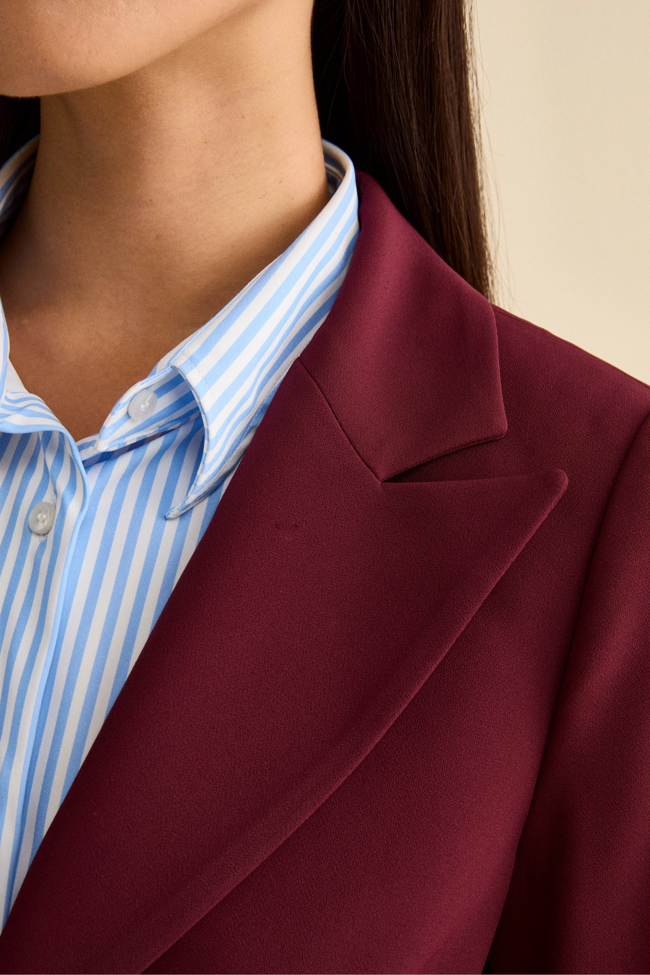 Giacca Bistretch Foderata Regular Fit - BORDEAUX - Image 3