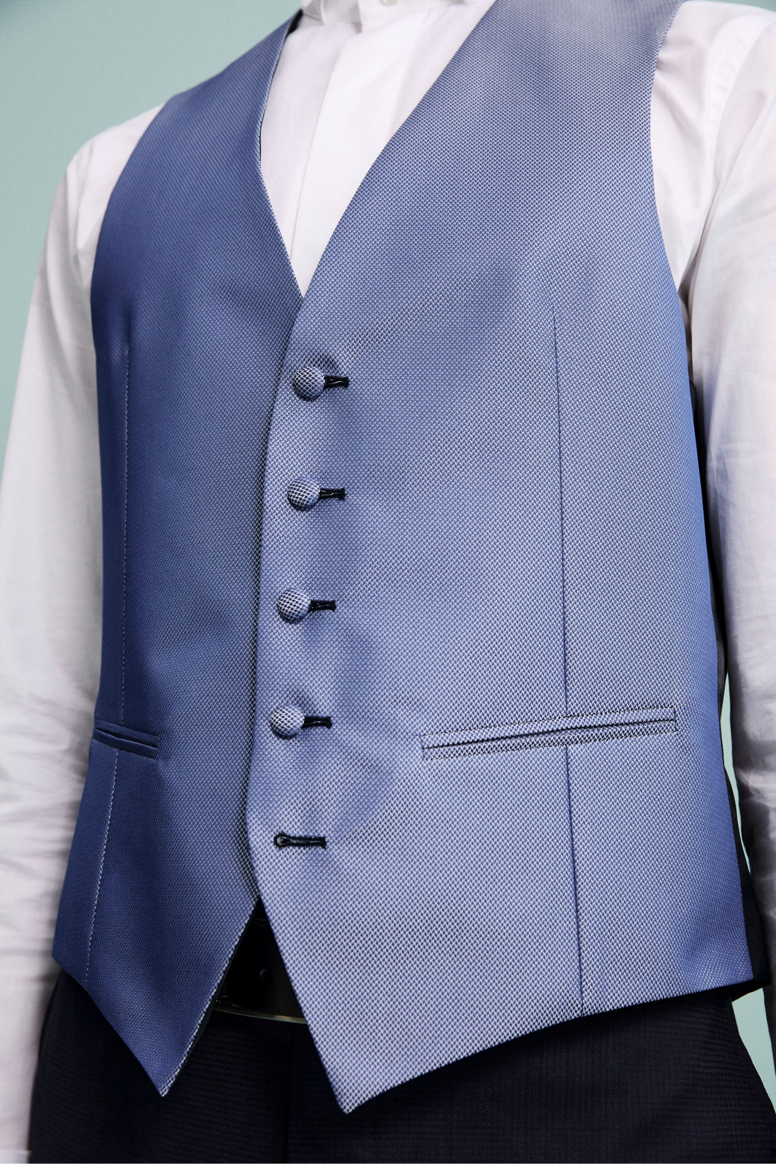 Gilet cerimonia blu - BLU ELETTRICO - Image 3
