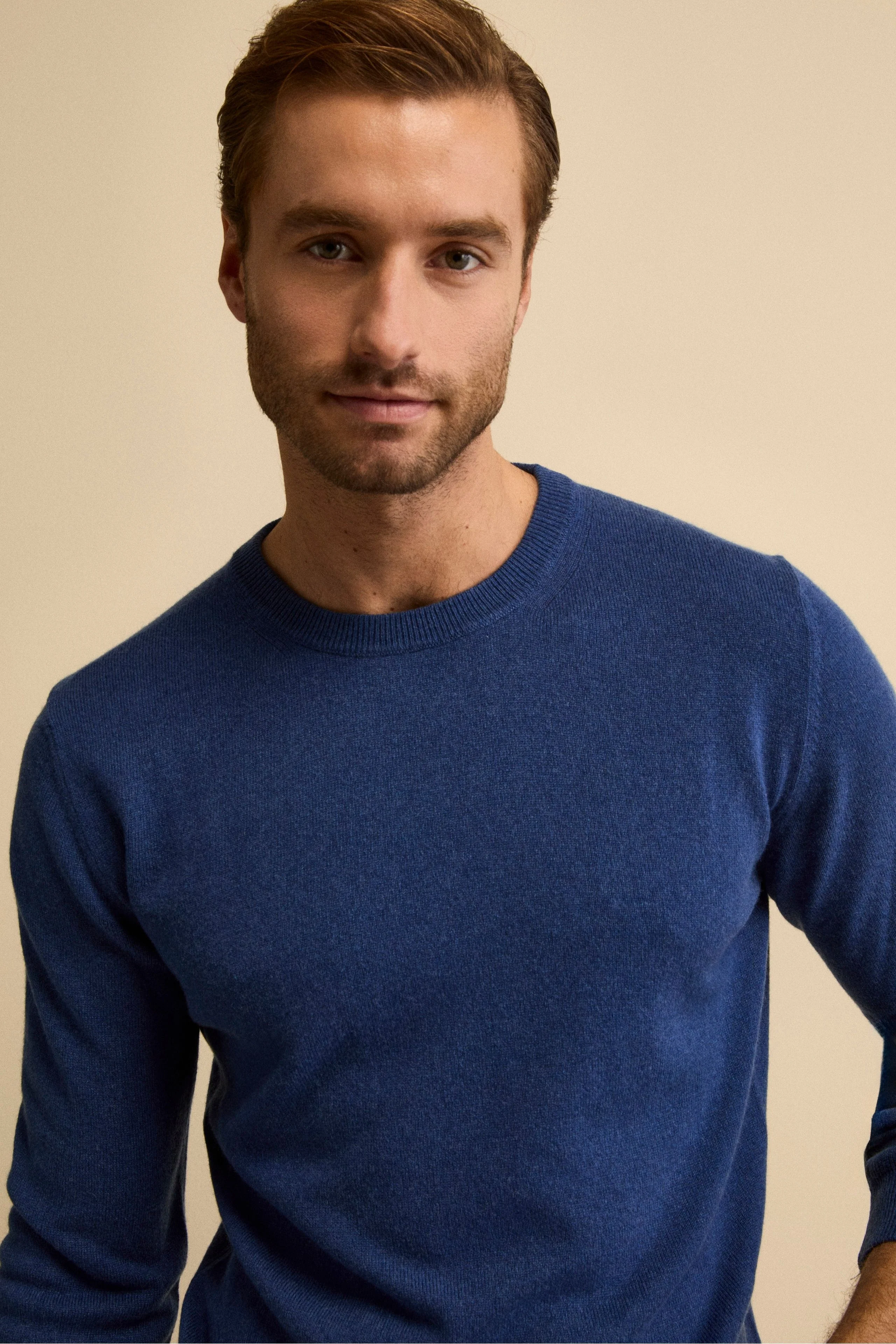 Girocollo in cashmere e seta - JEANS - Image 2