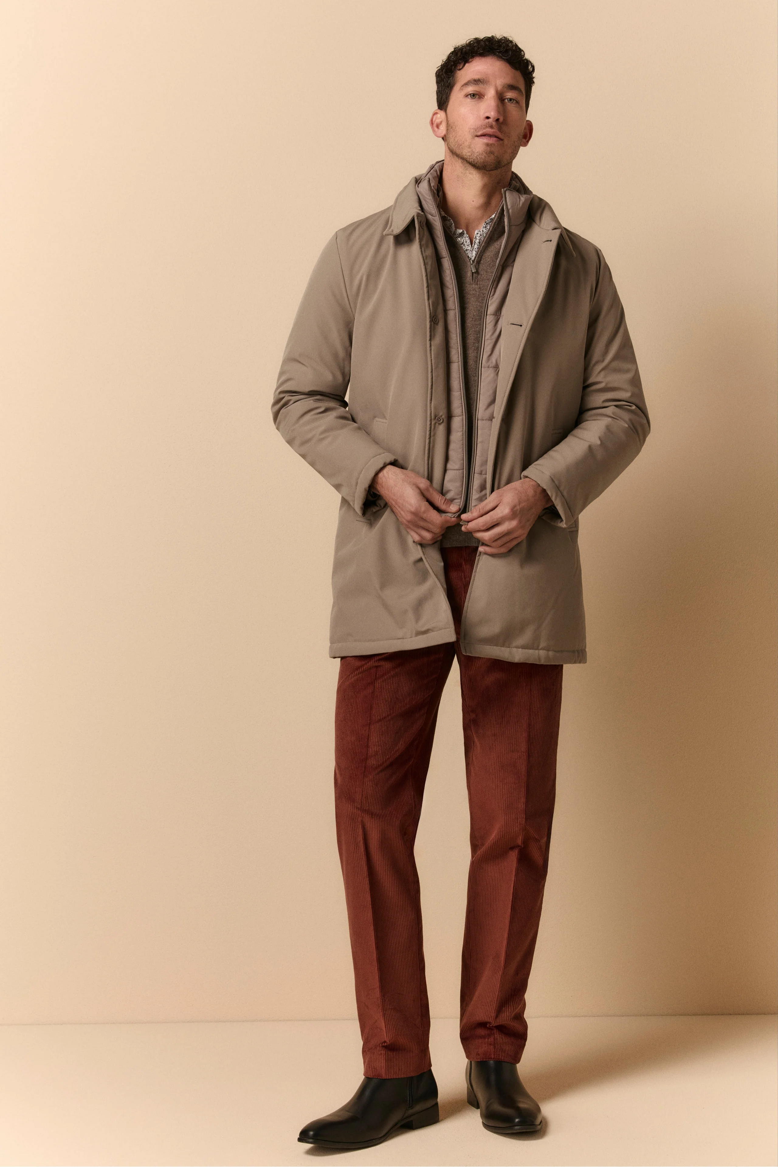 Impermeabile Invernale con Corpetto Staccabile - GRIGIO - Image 6