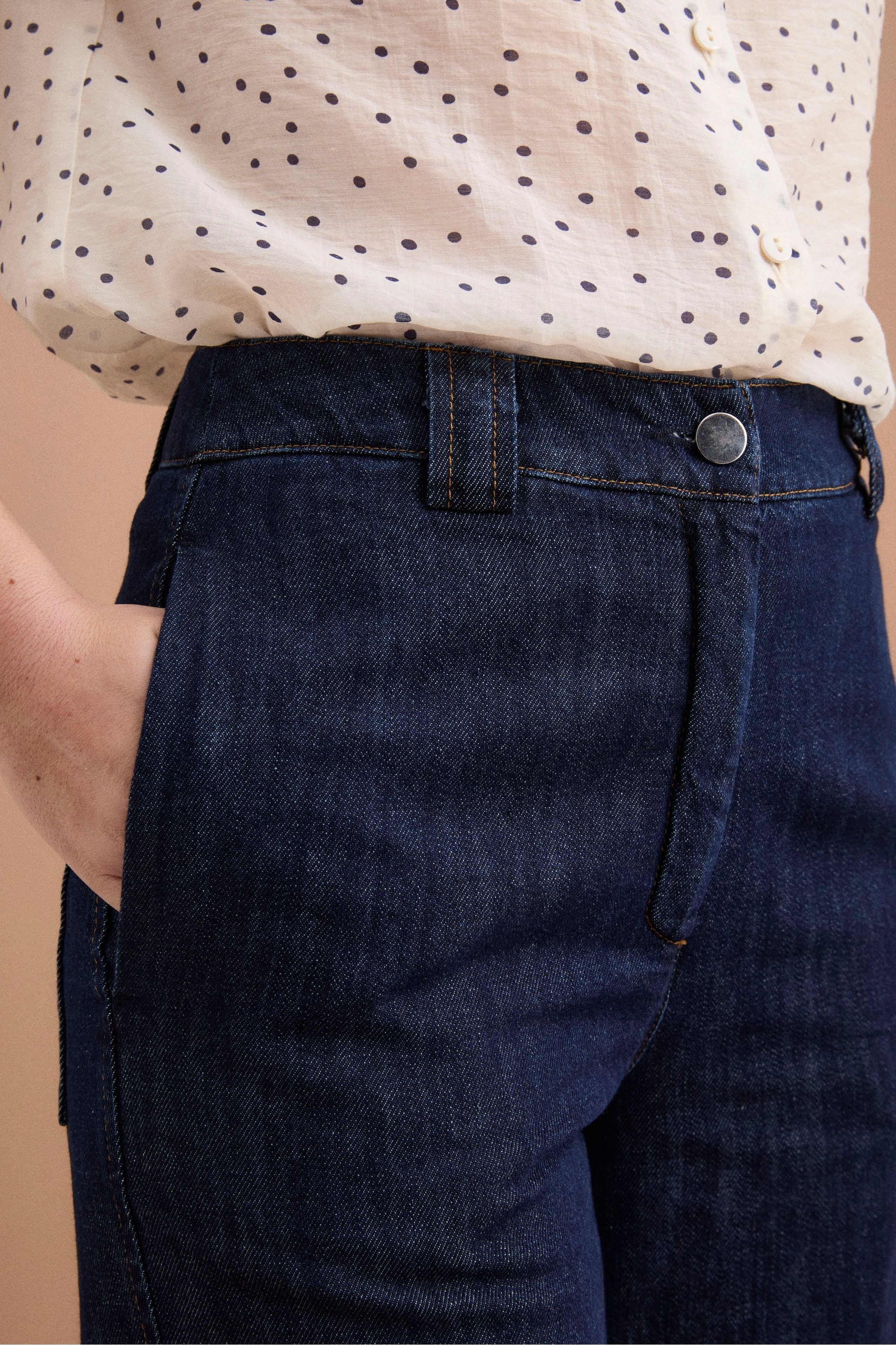 Jeans Straight in Cotone - DENIM - Image 2
