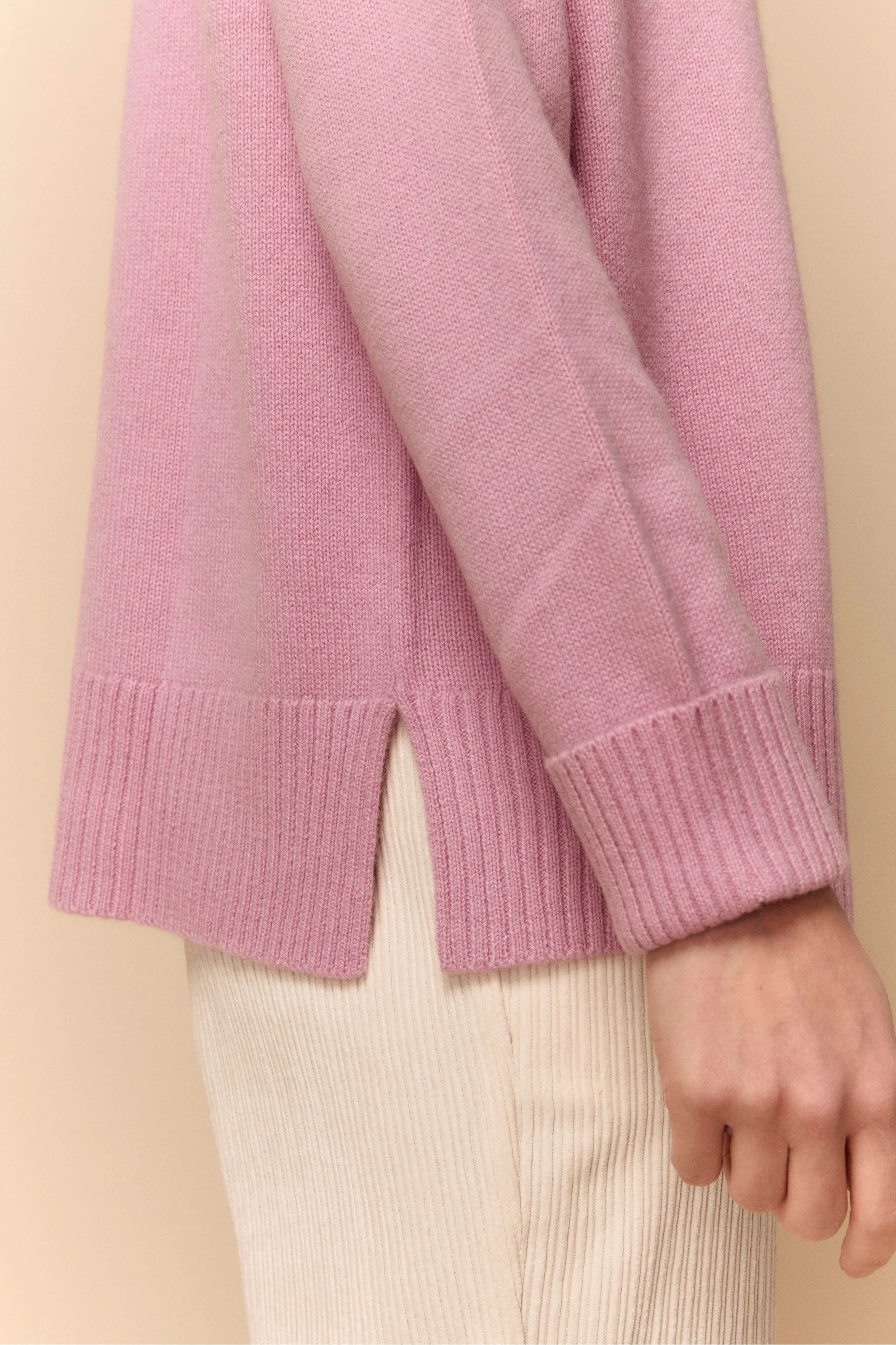 Maglia Barchetta in Cashmere - ROSA - Image 3