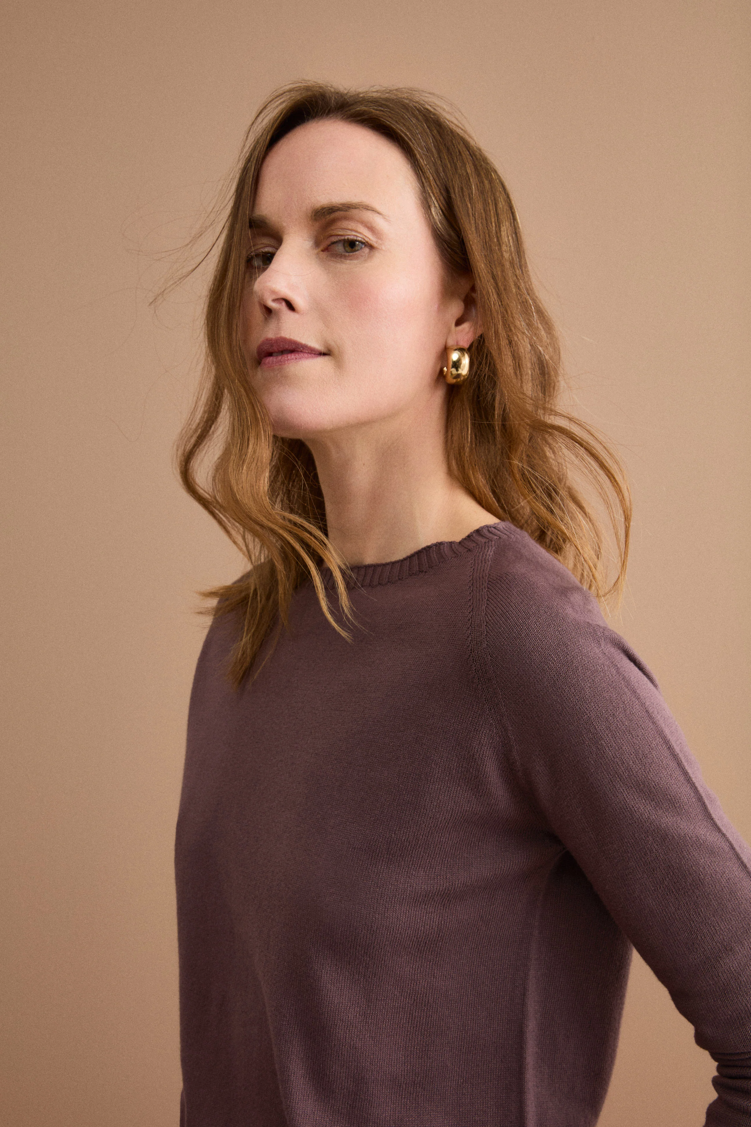 Maglia Barchetta in Cotone con Manica Raglan - TERRA - Image 2