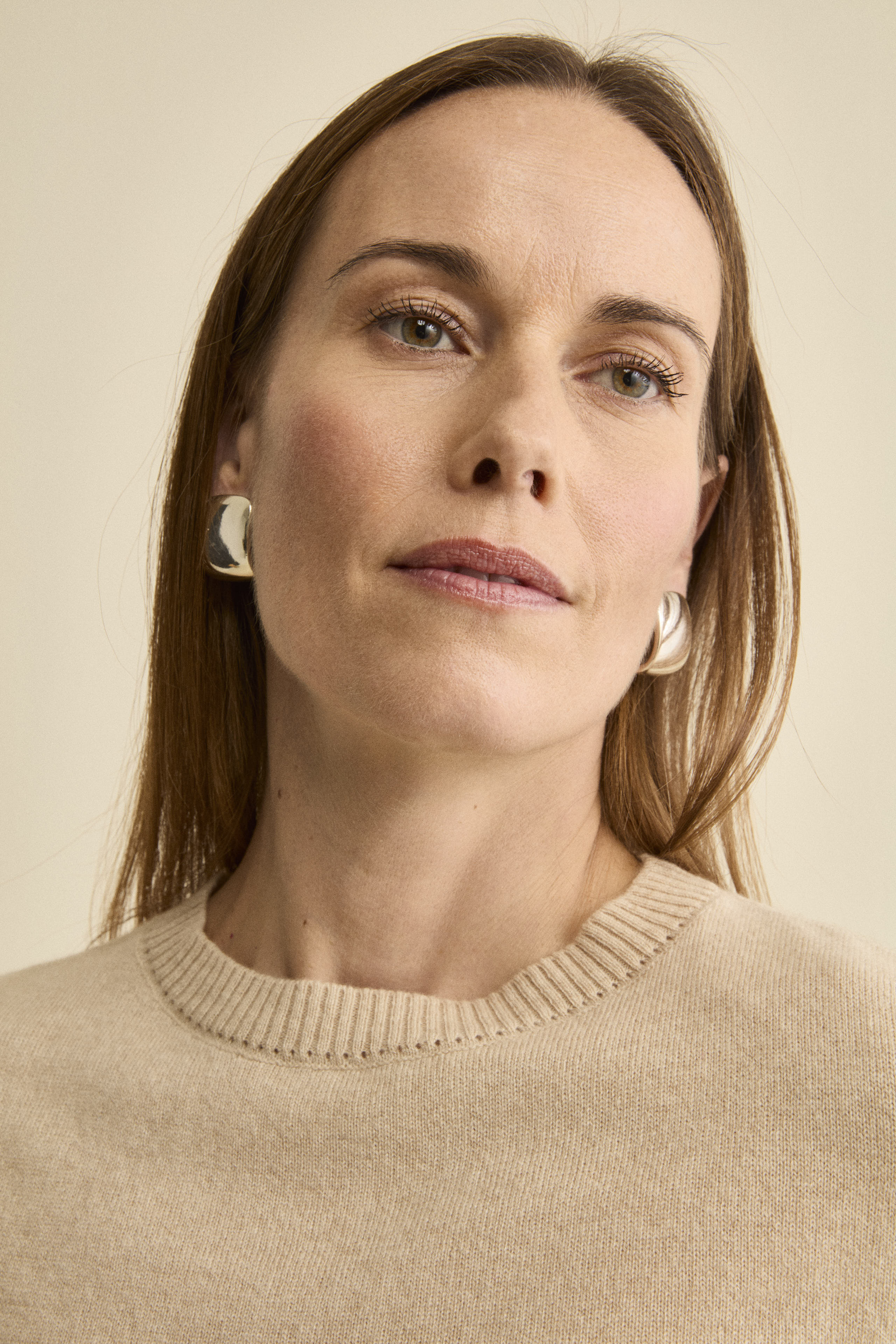 Maglia Barchetta in Puro Cashmere - BEIGE - Image 2