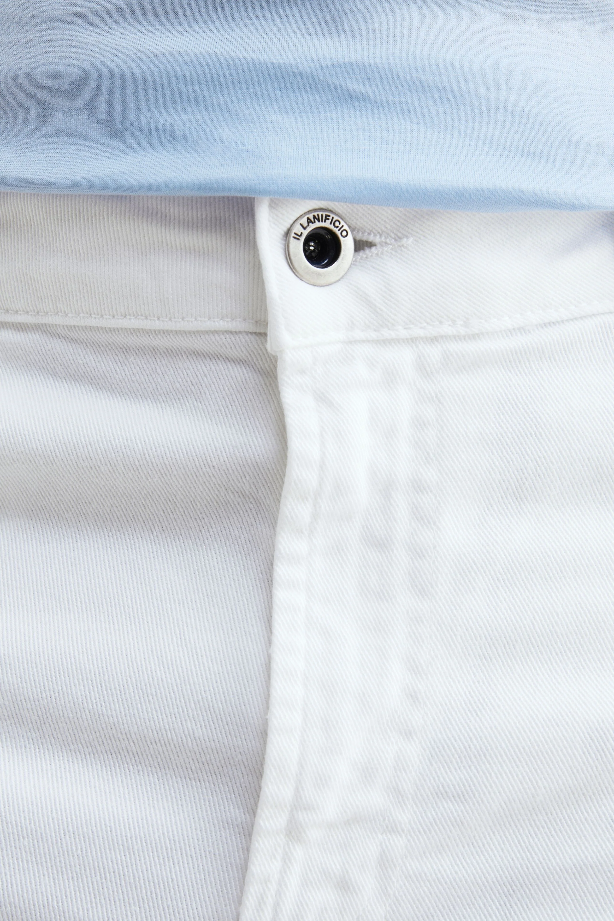 Pantalone 5 tasche in cotone - BIANCO - Image 3