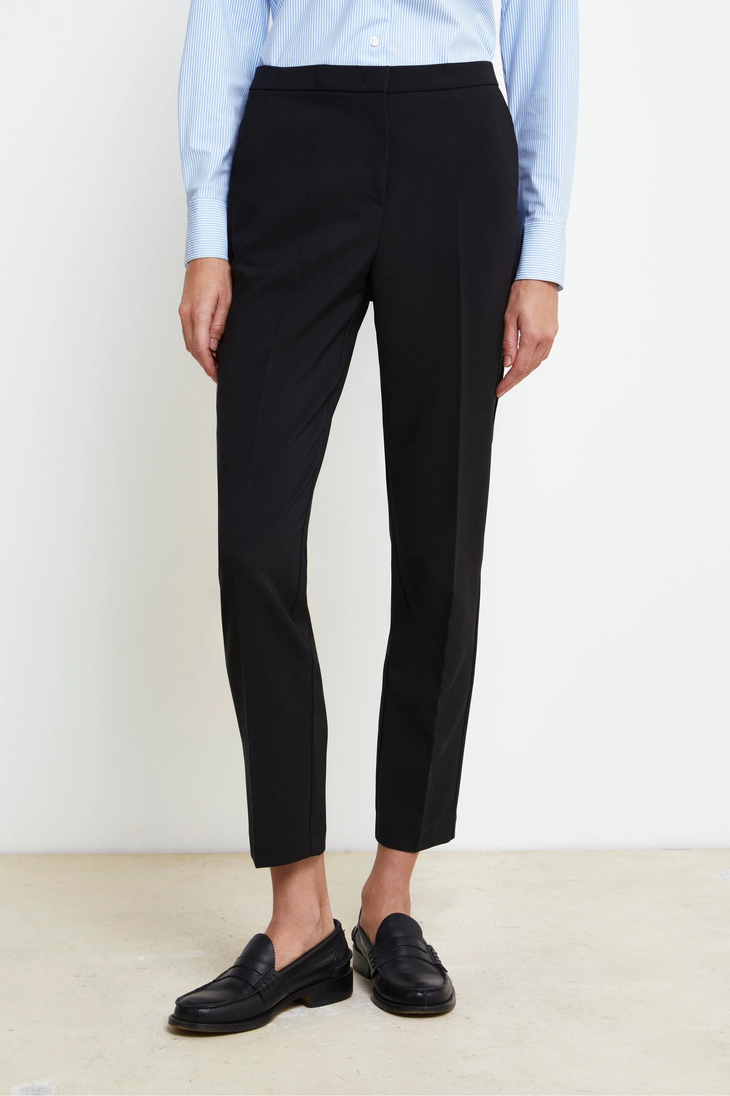 Pantalone aderente in jersey - NERO