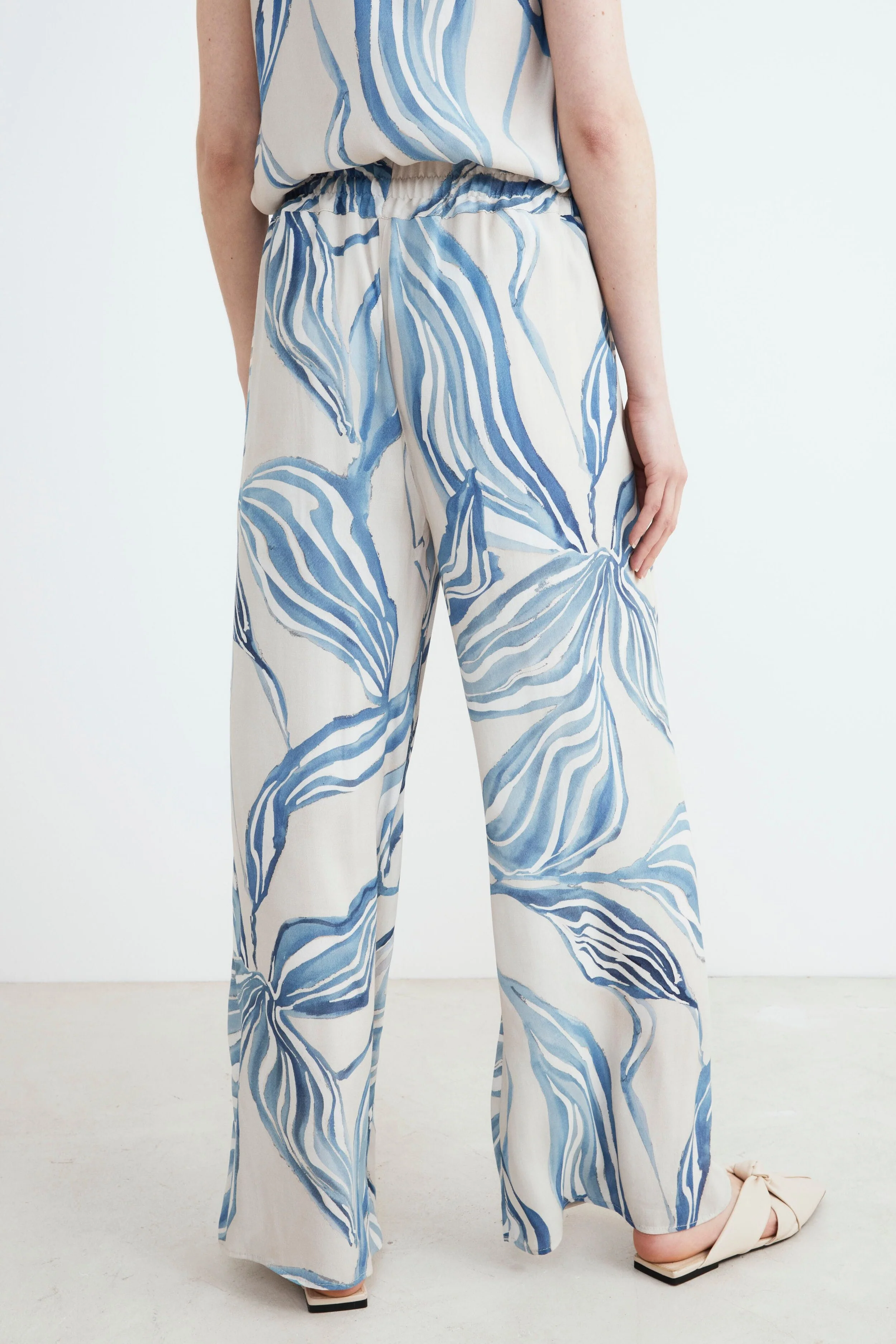 Pantalone morbido fantasia - FANT. AZZURRO - Image 2
