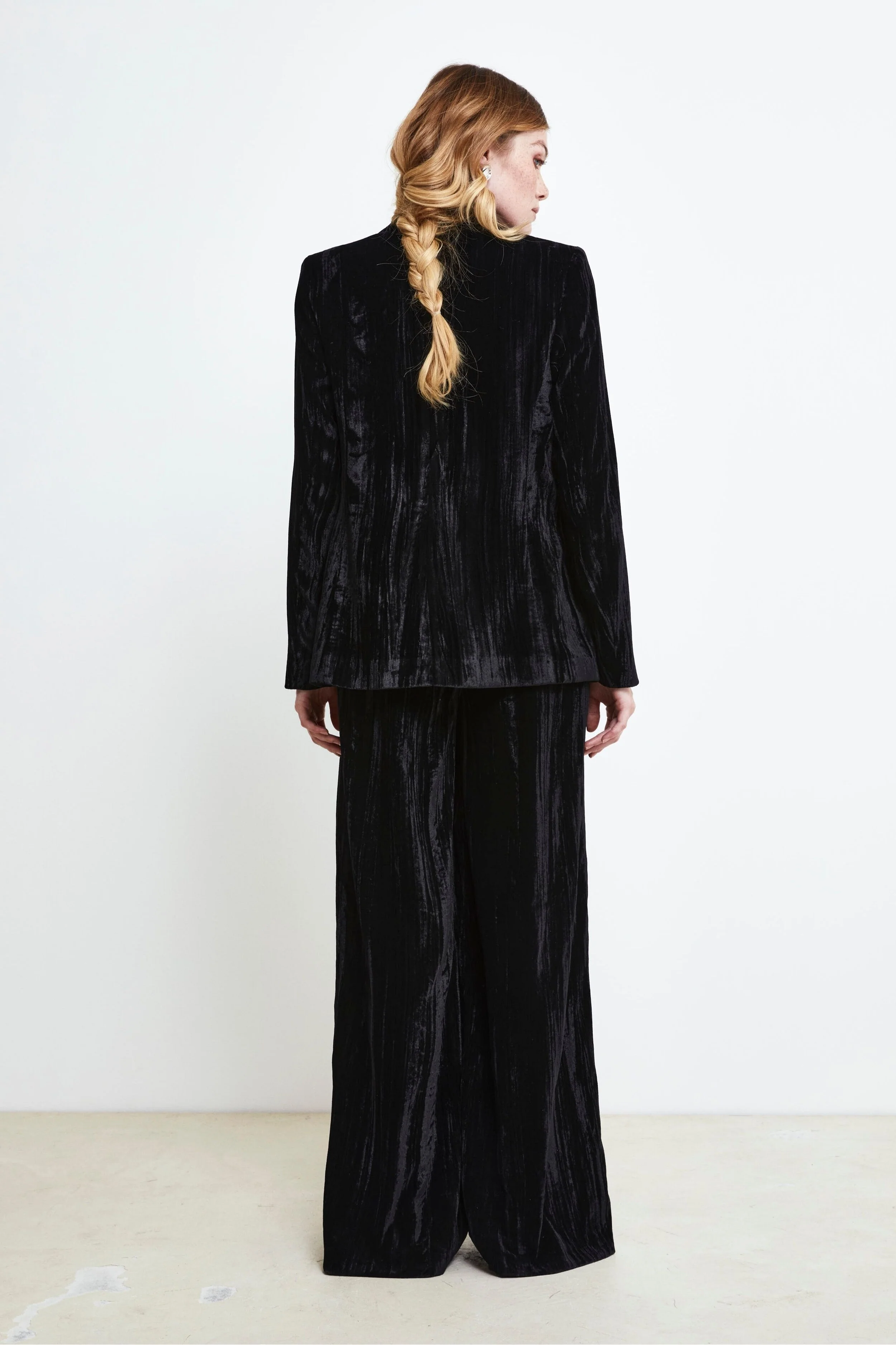 Pantalone Over Gamba Larga - NERO - Image 3