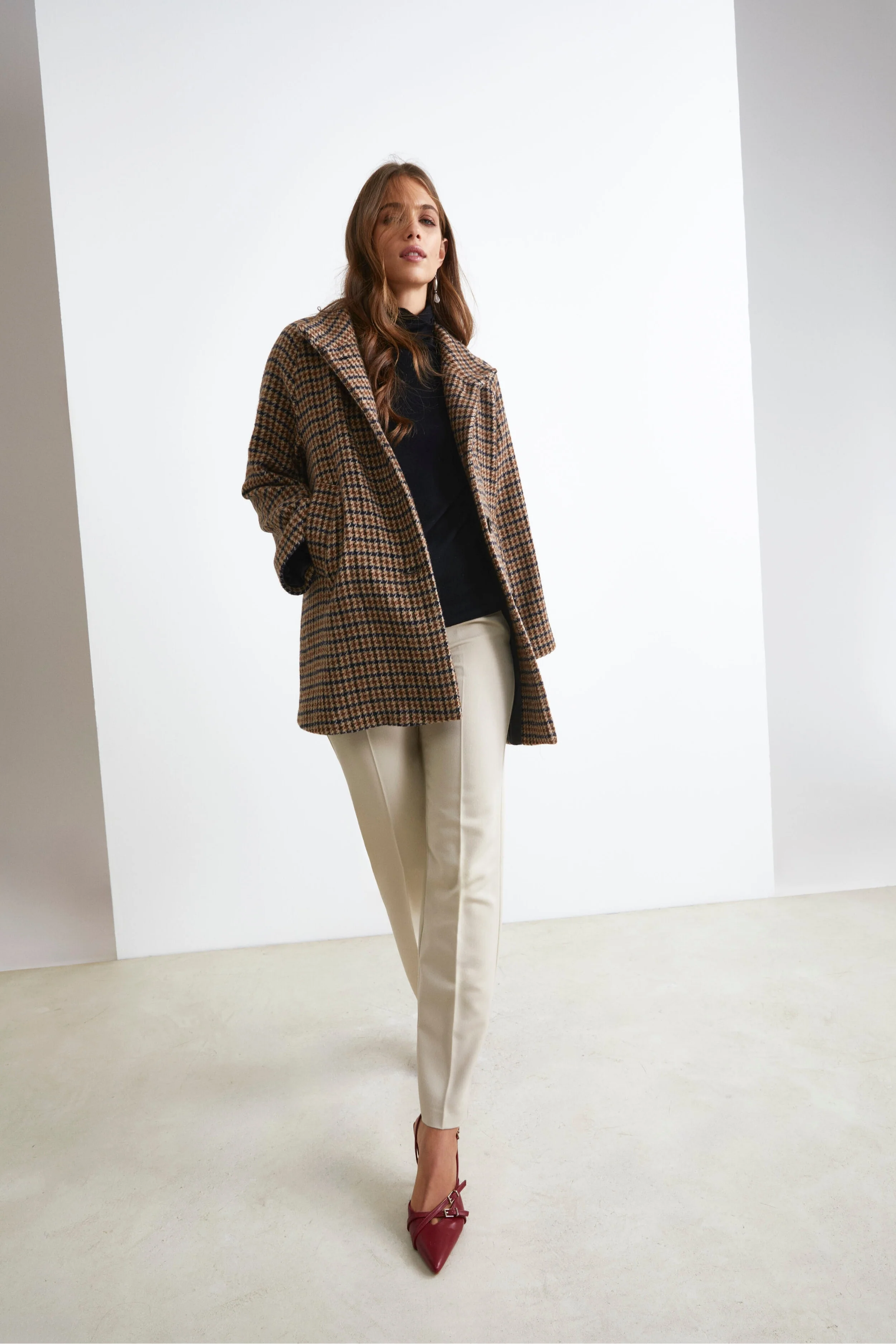Pantalone Sigaretta Regular Fit - BEIGE - Image 4