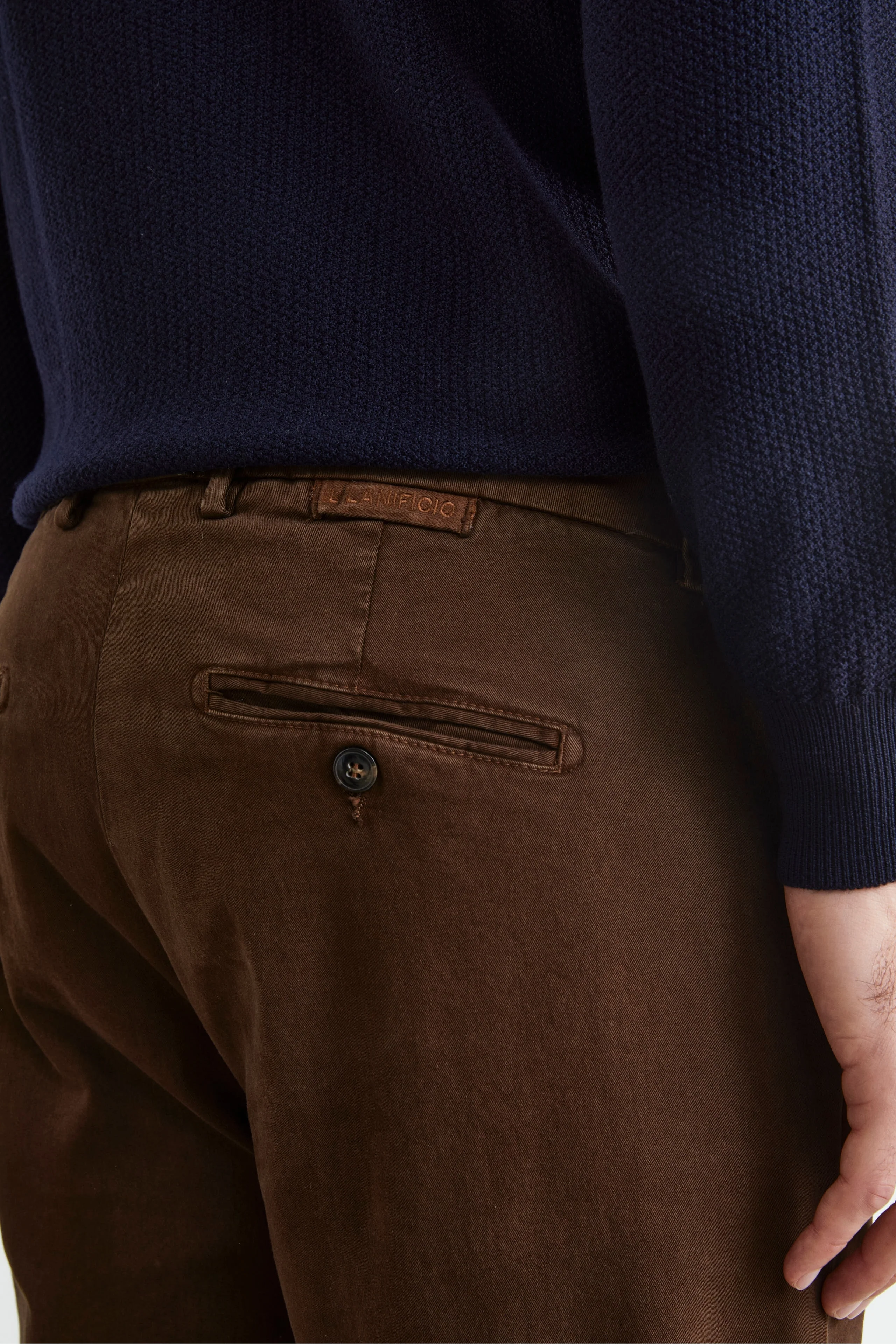 Pantalone Stretch Slim Fit - CACAO - Image 2
