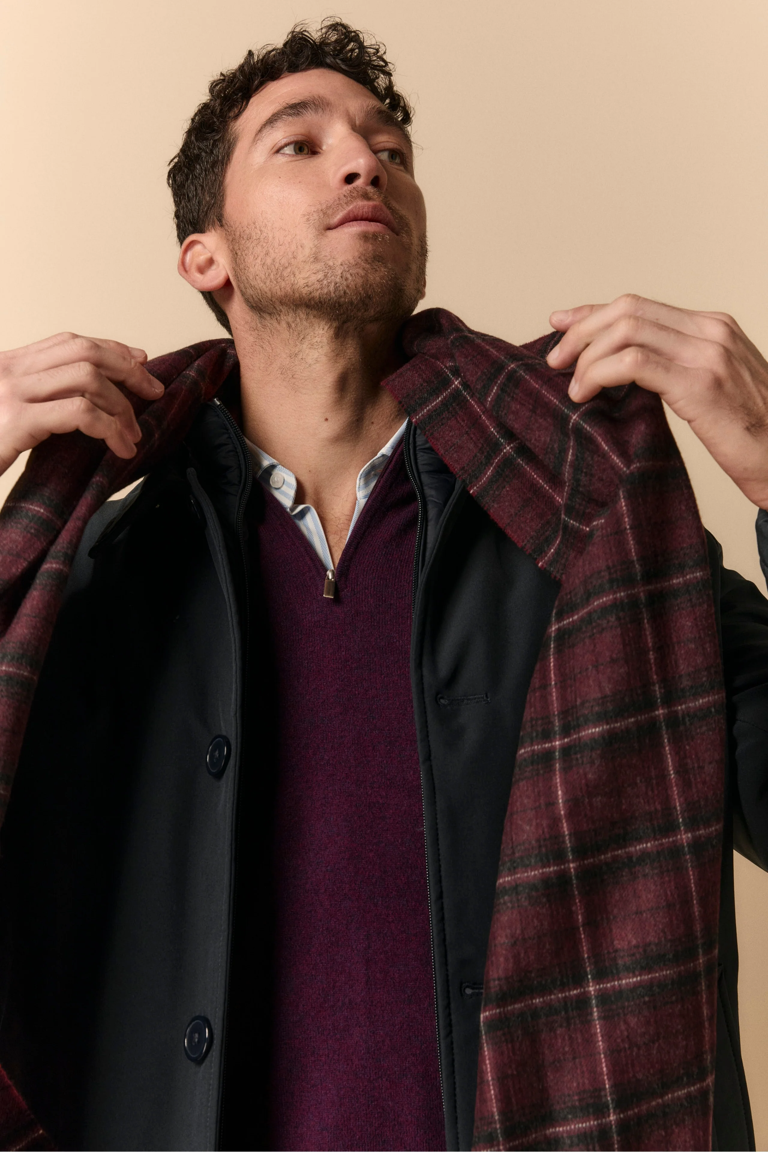 Sciarpa in Lana e Cashmere - SCOZZESE ROSSO - Image 2